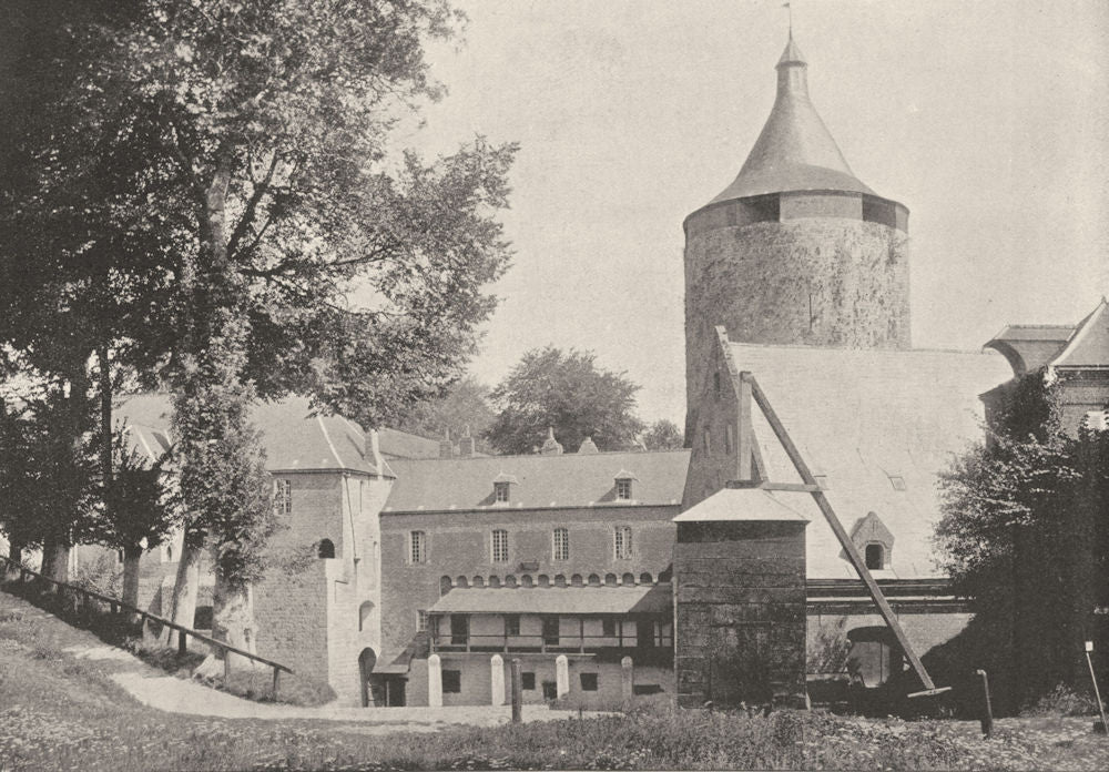 AISNE. Guise. Donjon Chateau 1895 old antique vintage print picture